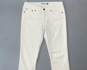 Prana W4KARA112 Lightweight Stretch Canvas Kara Jeans. White, Women's 4. EUC!